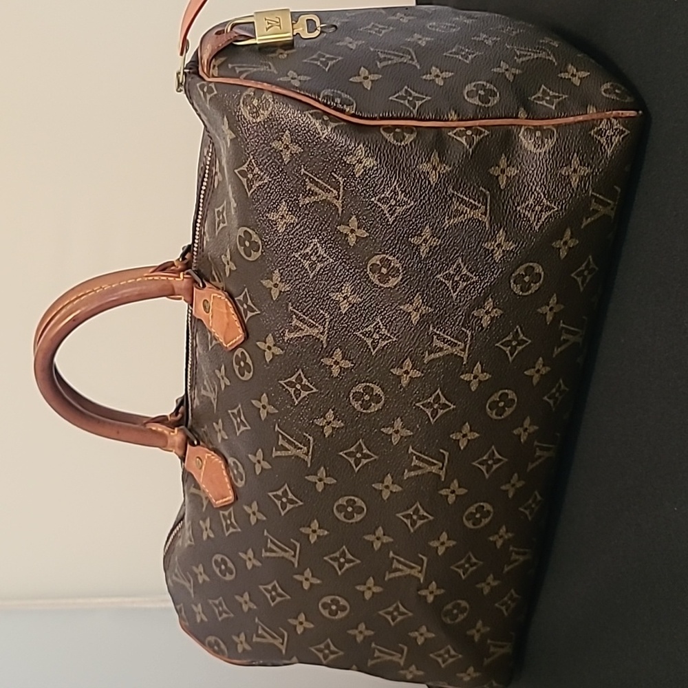 LOUIS VUITTON 1985 VINTAGE MONOGRAM CANVAS SPEEDY 40 BAG WITH LOCK& KEY #304 - Picture 1 of 17
